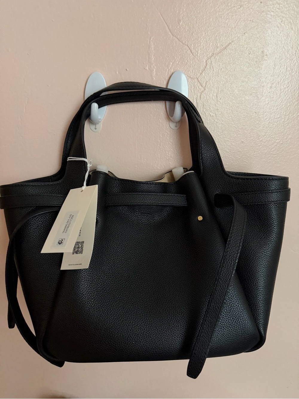 Tory Burch Small Rome Tote-Black💞 - Picture 6 of 7
